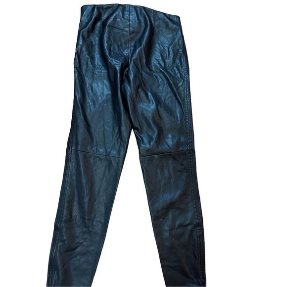 Free People faux leather black pull on pants sz 4 - Picture 3 of 13